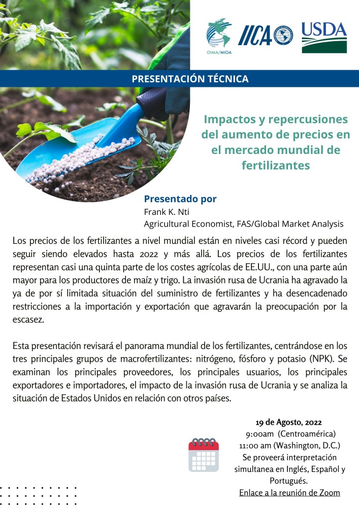 Impacts and repercussions of rising prices on the global fertiliser market
