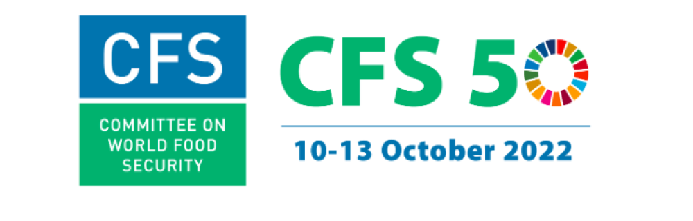 COMMITTEE ON WORLD FOOD SECURITY (CFS) 50º SESSION
10/10/2022