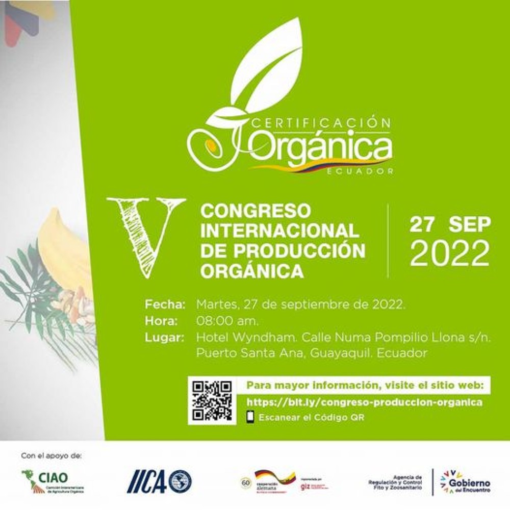 V Congreso Internacional de Producción Orgánica en Ecuador