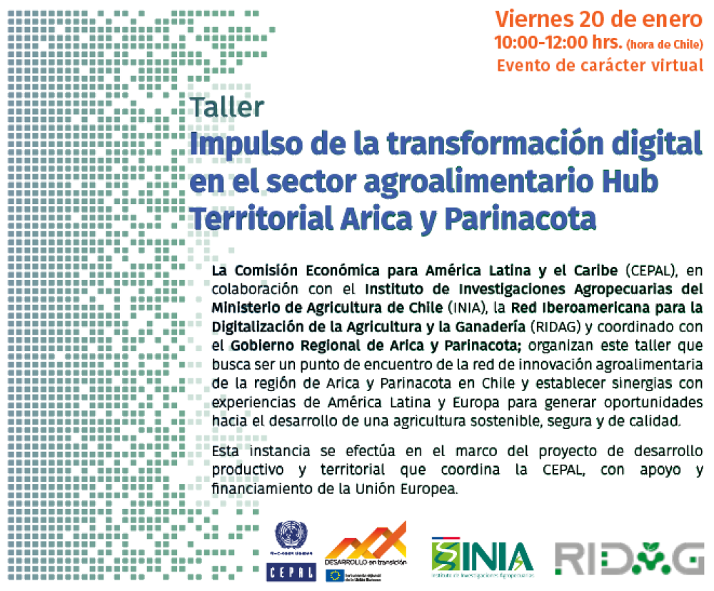 Promoting digital transformation in the agri-food sector Arica and Parinacota Territorial Hub (in Sp