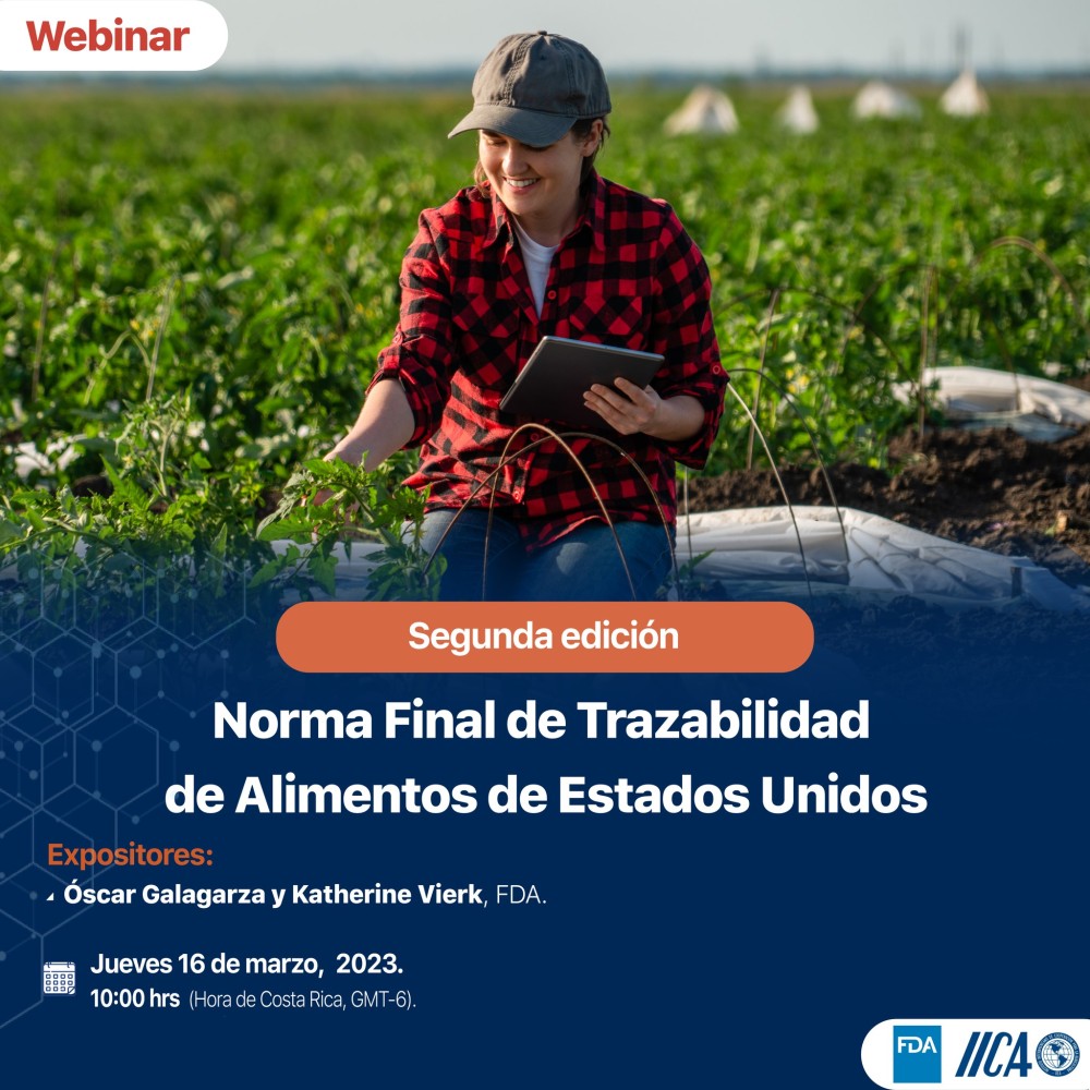 Seminario web – Segunda edición: Norma Final de Trazabilidad de Alimentos de Estados Unidos