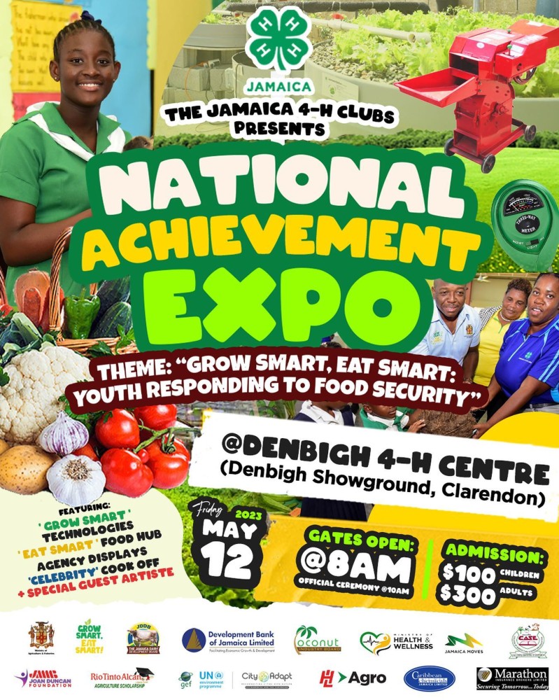 Exposición Nacional de Logros: Grow Smart, Eat Smarth, "Jóvenes respondiendo a la seguridad alimentaria" Jamaica (EN)