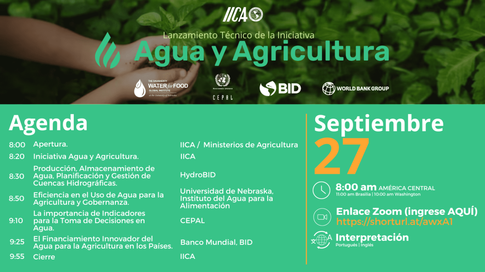 Lanzamiento Técnico de Iniciativa Agua y Agricultura