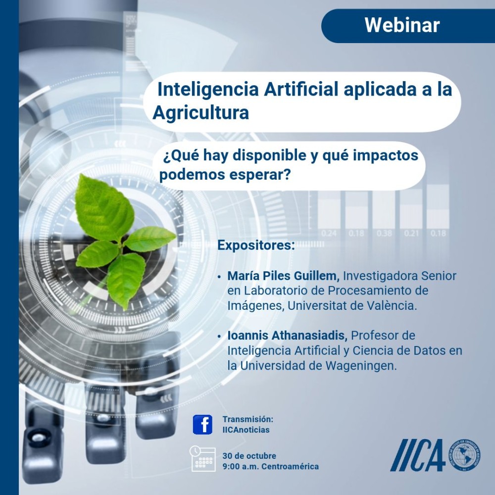 Webinar on Artificial Intelligence applied to Agriculture