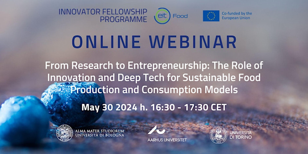 Webinar: The Role of innovation and advanced technology in sustainable models of food production and consumption