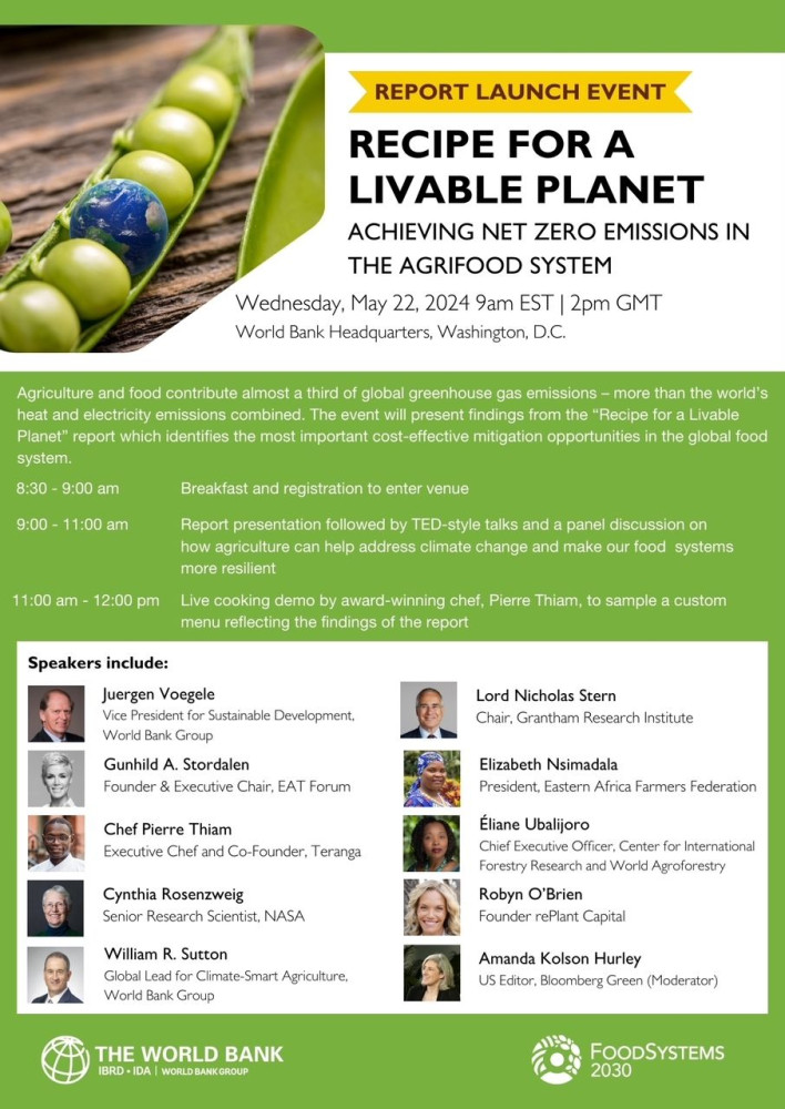 Recipe for a Livable Planet: Achieving Net Zero Emissions in the Agrifood System