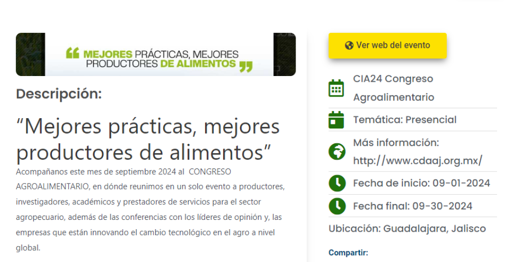 Mejores prácticas, mejores productores de alimentos