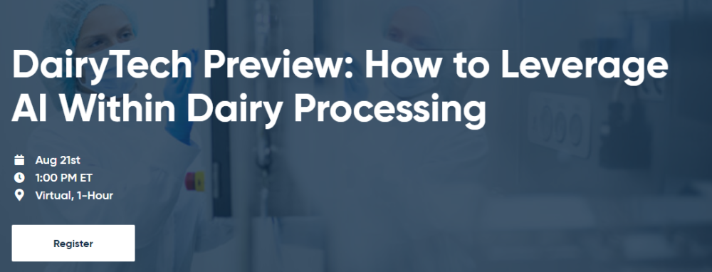 DairyTech Preview: How to Leverage AI Within Dairy Processing