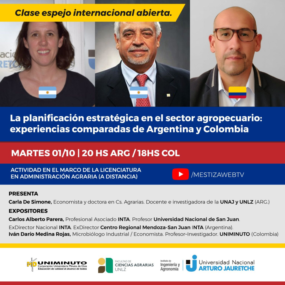 Strategic planning in the agricultural sector: a comparative analysis of Argentina and Colombia.