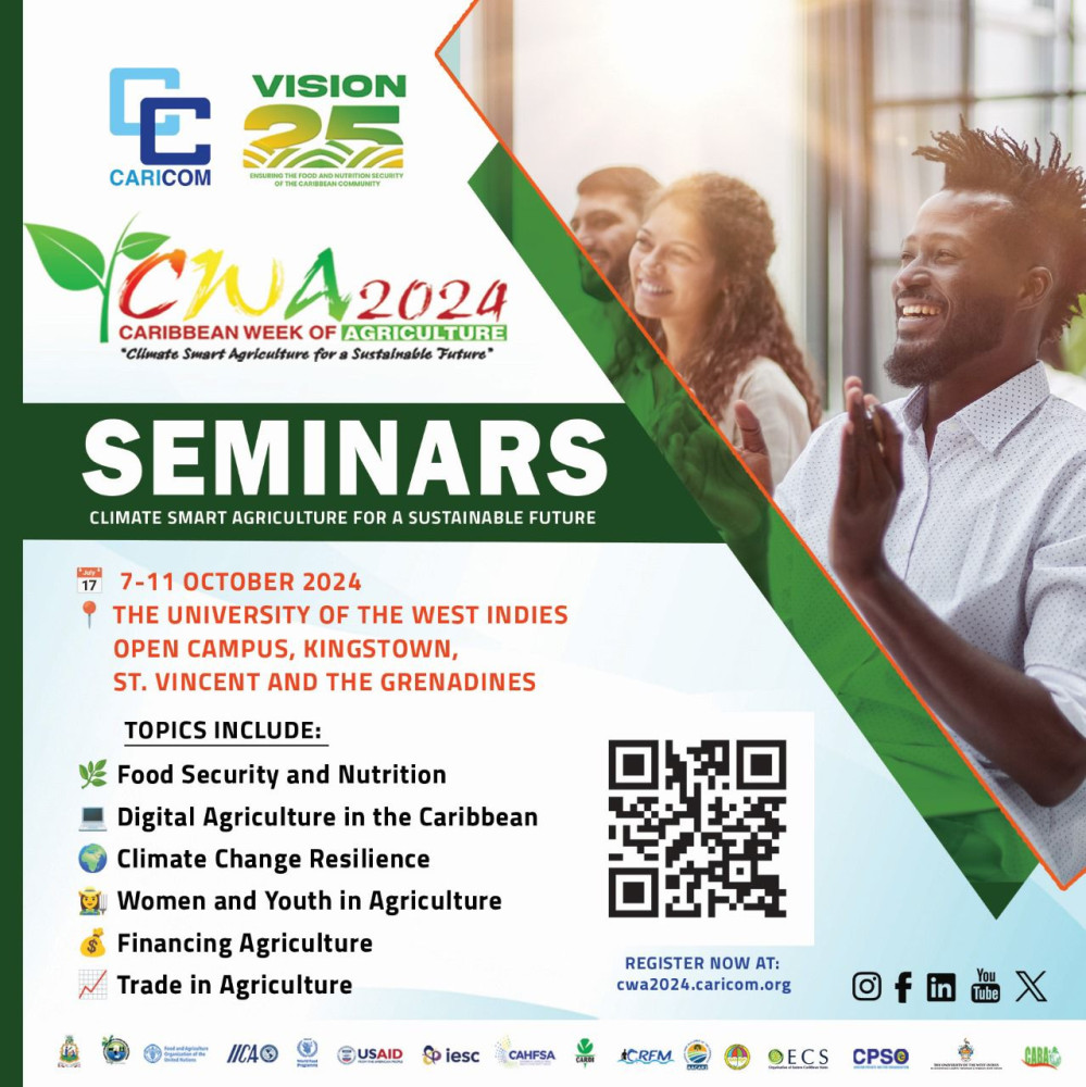 CWA 2024: Semana de la Agricultura del Caribe «Agricultura climáticamente inteligente para un futuro sostenible»