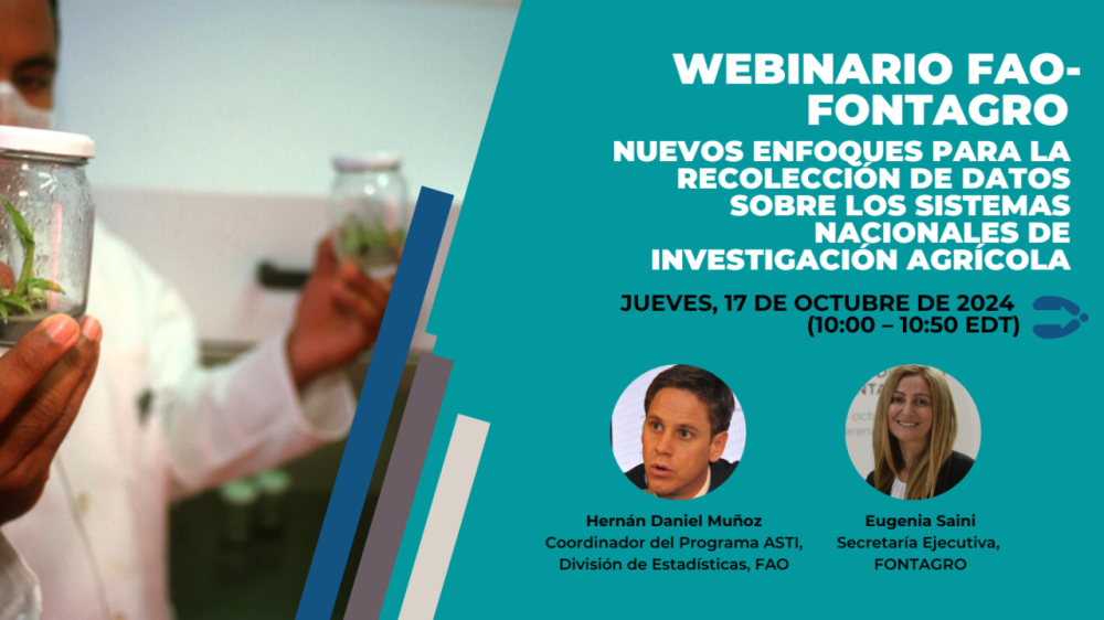 Webinar New approaches to data collection on national agricultural research systems