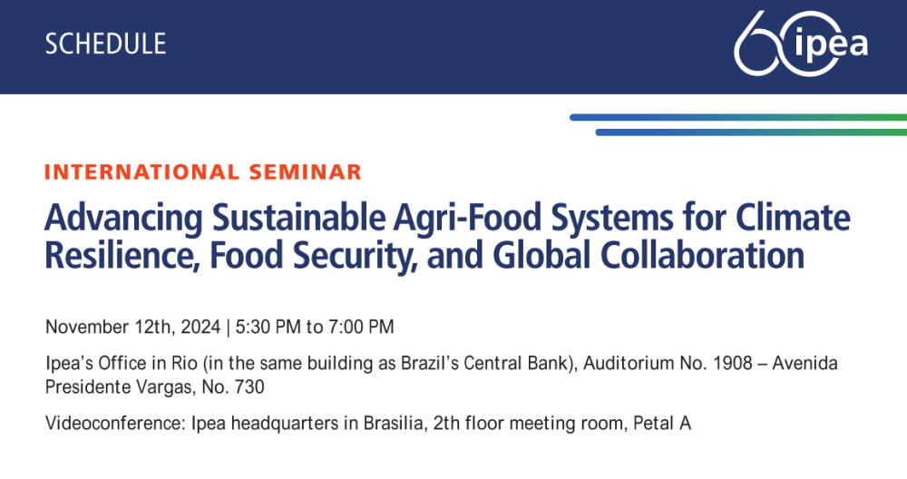 International Seminar: Advancing Sustainable Agri-Food Systems for Climate Resilience, Food Security, and Global Collaboration