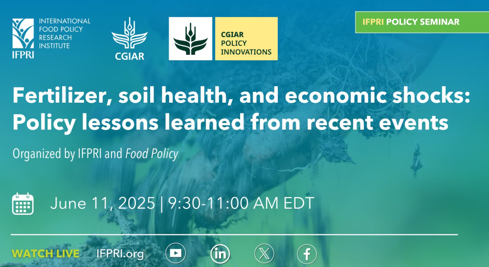 Fertilizer, soil health, and economic shocks: Policy lessons learned from recent events