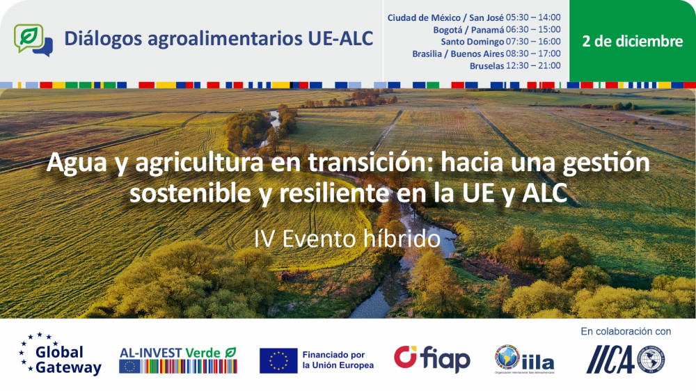 Agua y agricultura en transición: hacia una gestión sostenible y resiliente en la UE y ALC