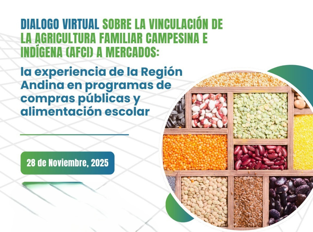 Diálogo virtual. La experiencia de la Región Andina en programas de compras públicas y alimentación escolar