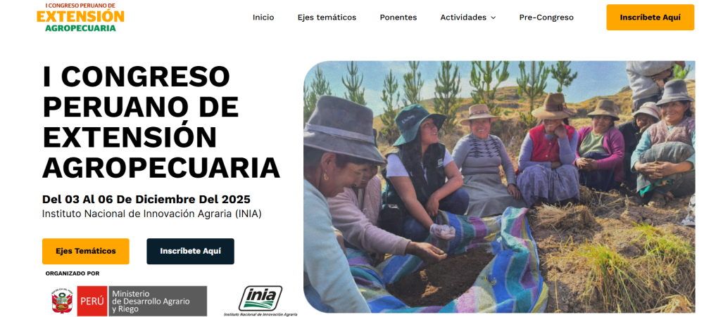 I Congreso peruano de extensión agropecuaria