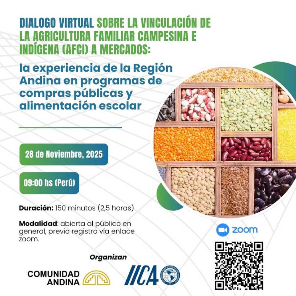 Diálogo Regional Andino sobre experiencias en gestión y políticas de compras públicas de la Agricultura Familiar (ES)