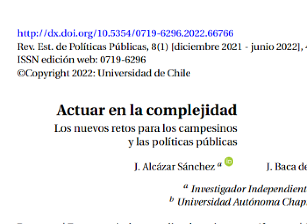 (ES) Actuar en la complejidad