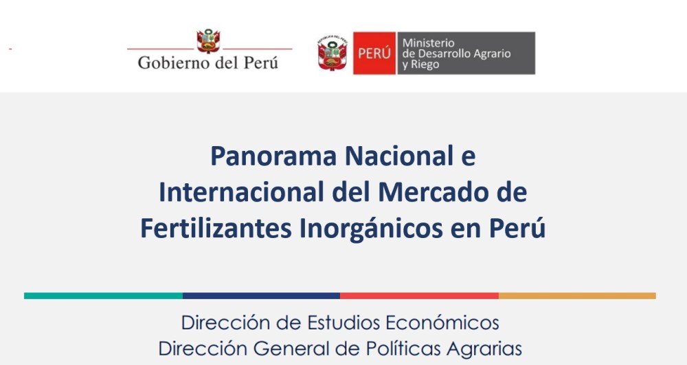 Panorama Nacional e Internacional del Mercado de Fertilizantes Inorgánicos en Perú