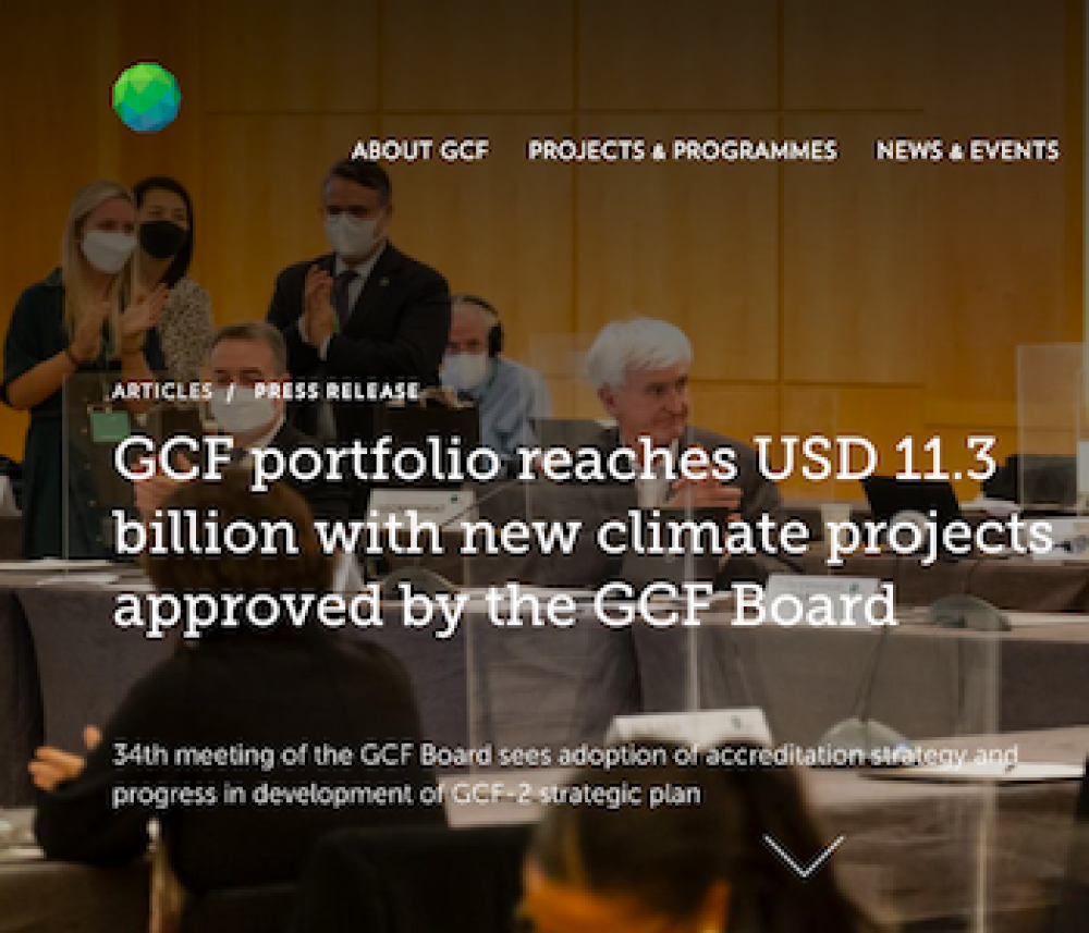 GCF portfolio reaches USD 11.3 billion with new climate projects approved by the GCF Board
