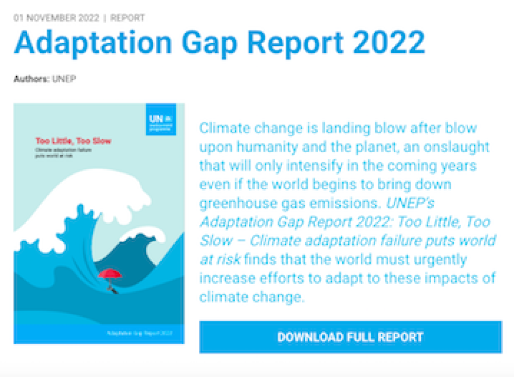 UNEP | Adaptation Gap 2022