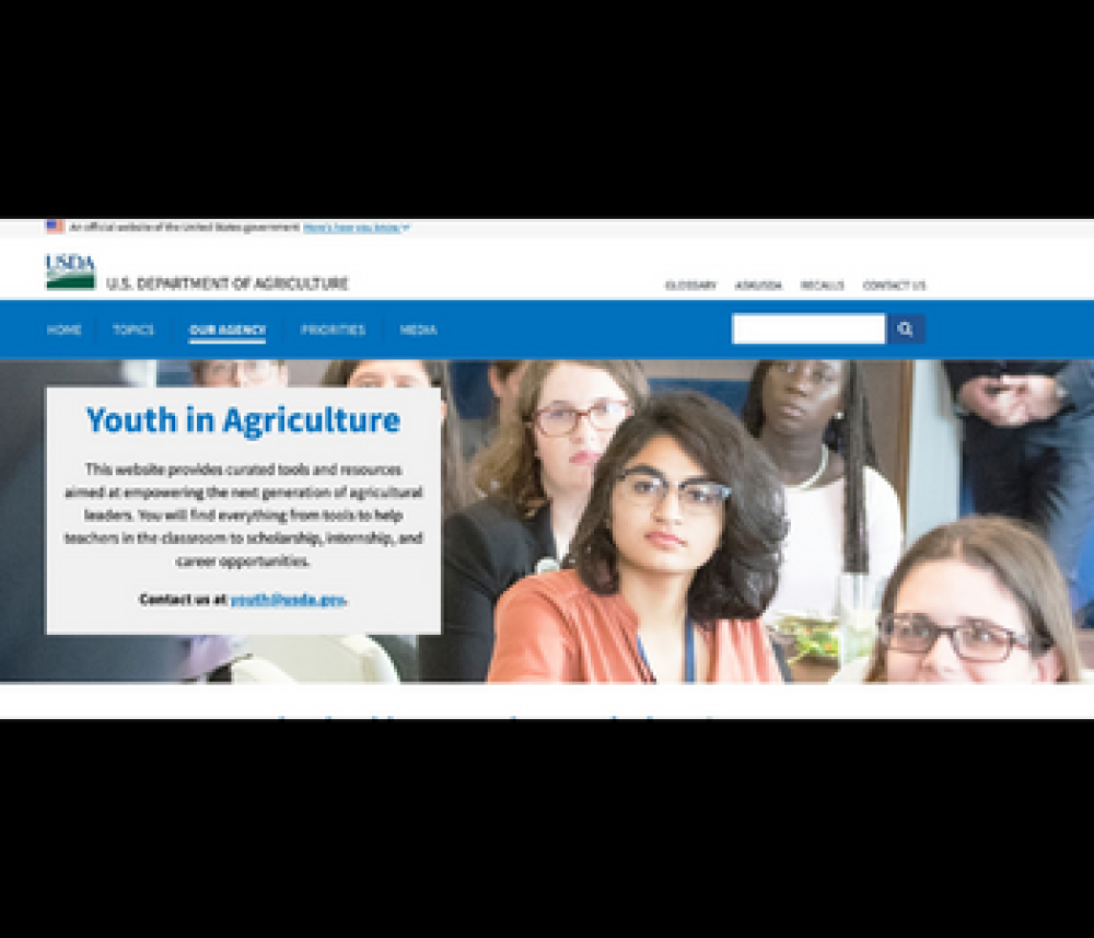 Plataforma de la USDA: Jóvenes en la agricultura