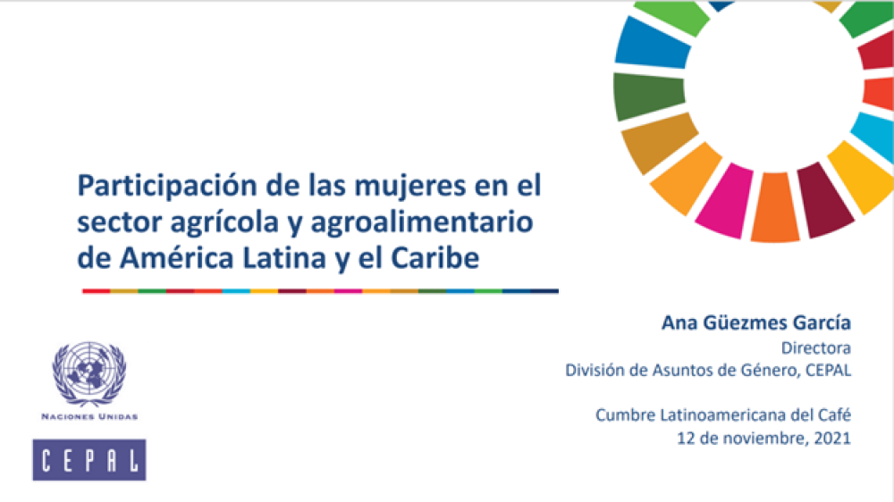 Participación de las mujeres en el  sector agrícola y agroalimentario  de América Latina y el Caribe