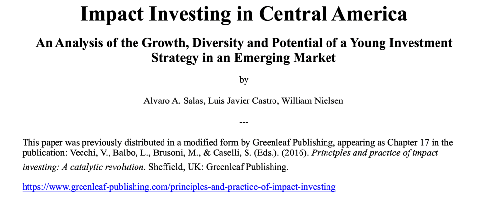 Impact Investing in Central America