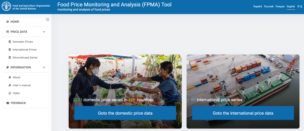 FPMA: Food Prices Monitoring and Analysis Tool