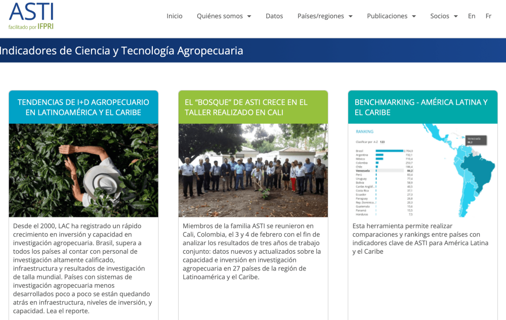 ASTI: Agricultural Science and Technology Indicators
