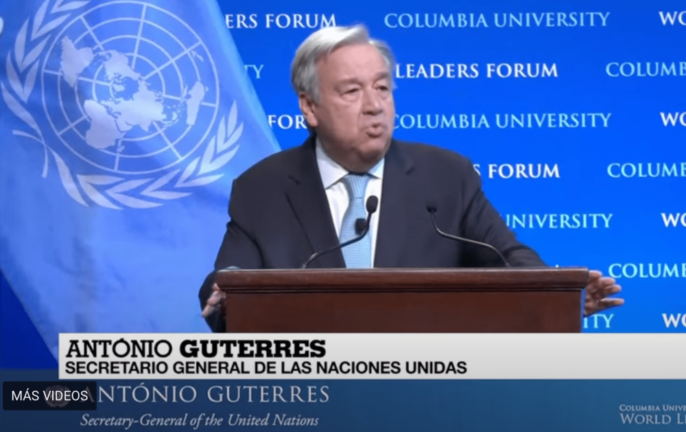 El secretario general de la ONU, Antonio Guterres, pidió a los gobiernos que declaren un “estado de emergencia climática”