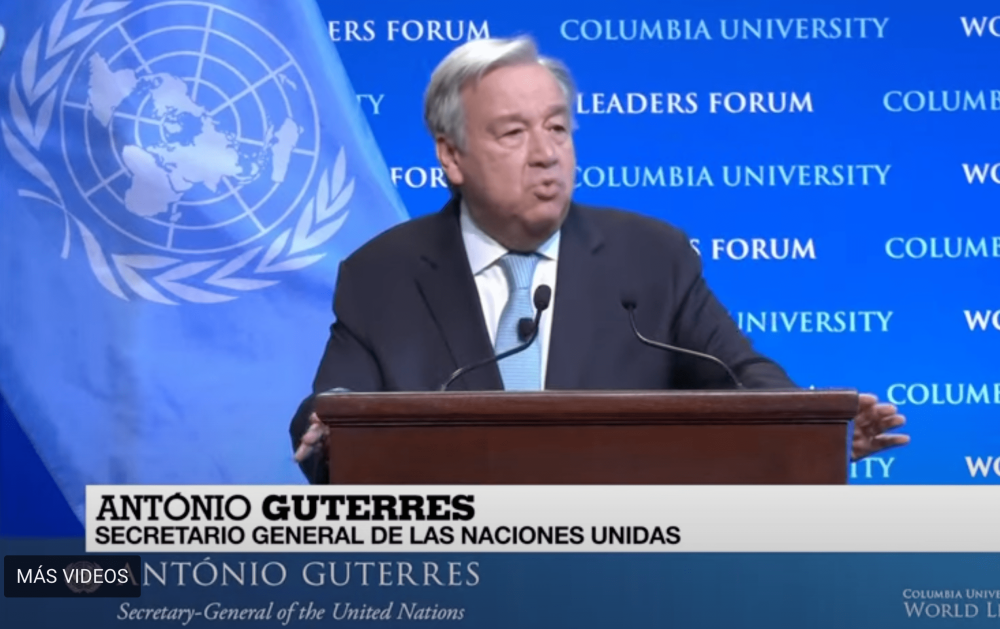 UN Secretary-General Antonio Guterres called on governments to declare a "state of climate emergency".
