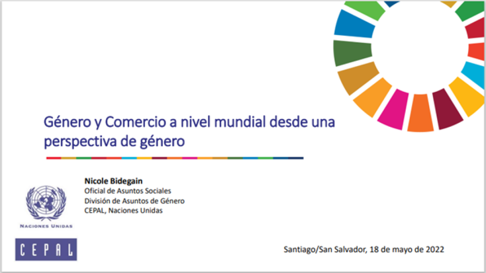 Género y Comercio a nivel mundial desde una perspectiva de género