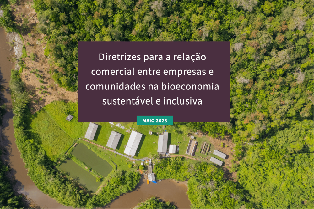 (PT) Directrices para la relación empresa-comunidad en la bioeconomía sostenible e inclusiva