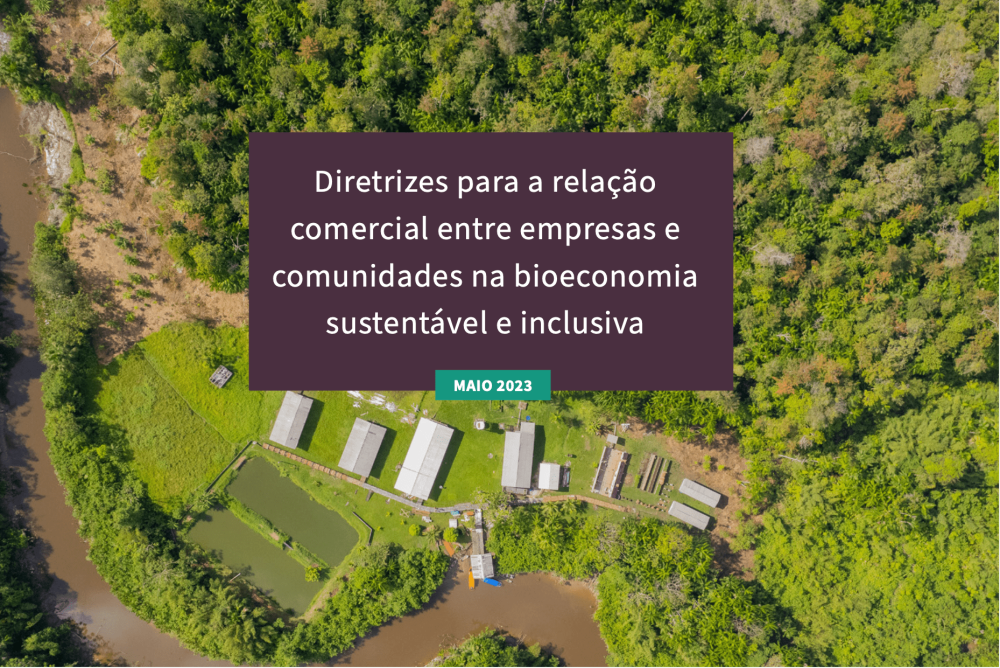 (PT) Guidelines for business-community relationships in the sustainable and inclusive bioeconomy