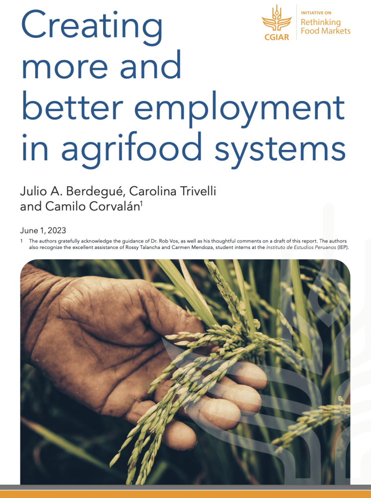 Creating more and better employment in agrifood systems