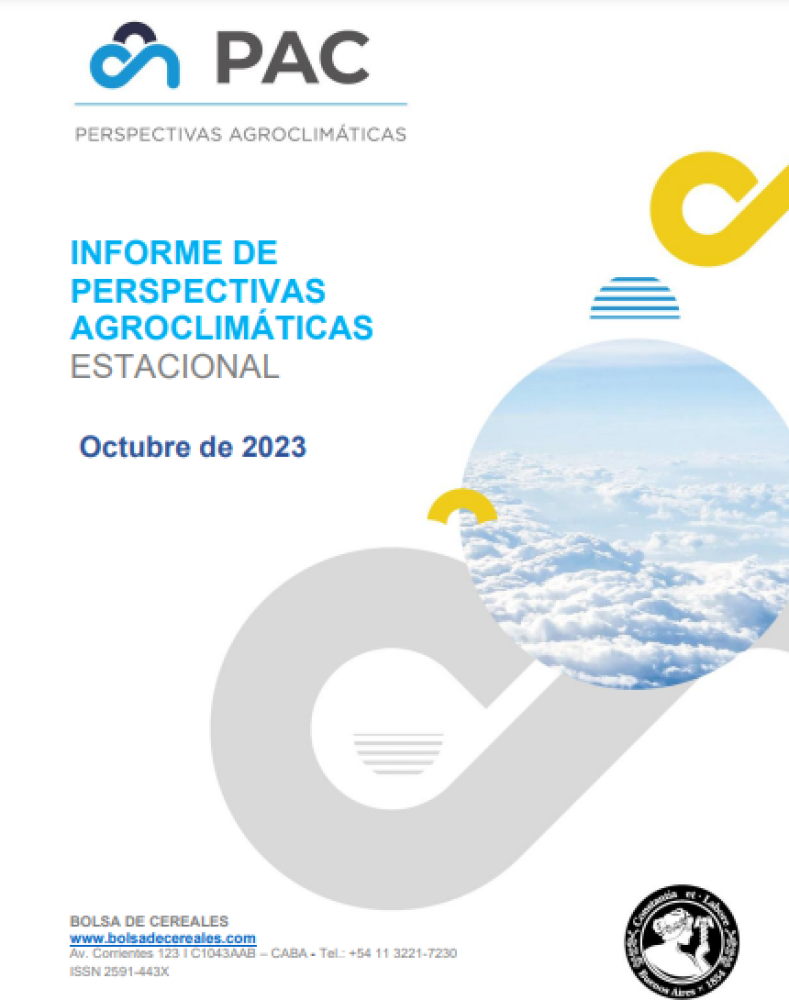 Informe de perspectivas agroclimáticas. Estacional