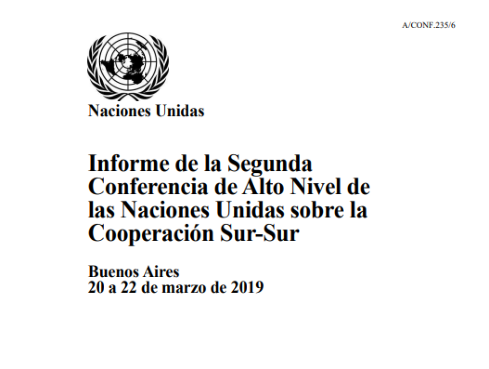 Second United Nations High-Level Conference on South South Cooperation