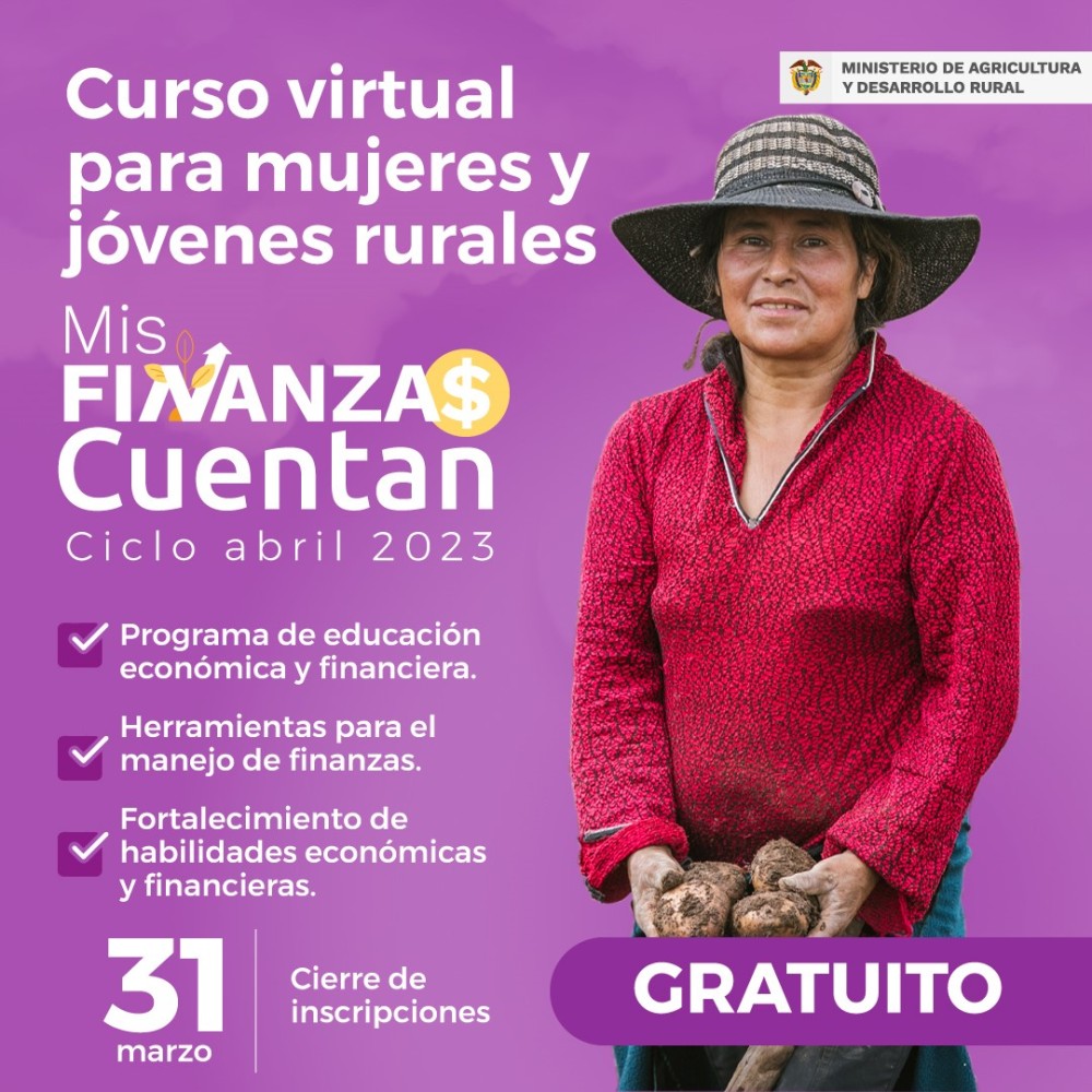 Mis finanzas cuentan, programa virtual de educación económica y financiera en Colombia