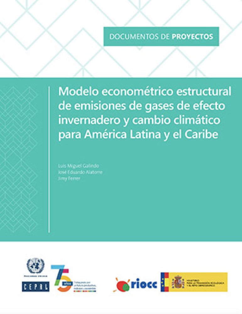Structural econometric model of greenhouse gas emissions and climate change for Latin America and the Caribbean