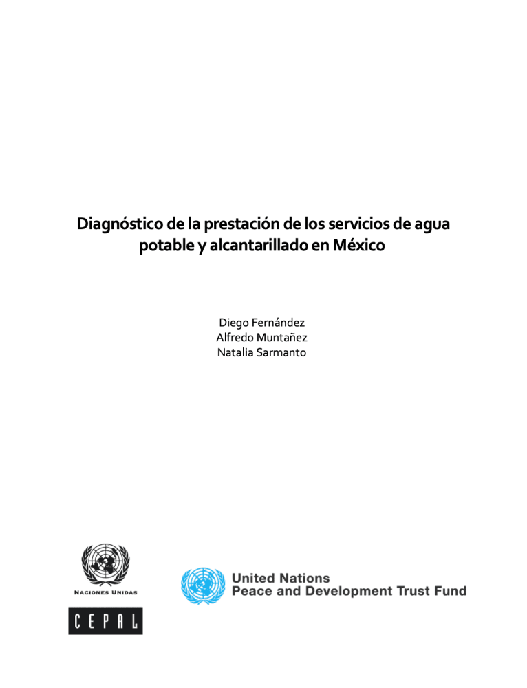 Diagnóstico de la prestación de los servicios de agua potable y alcantarillado en México