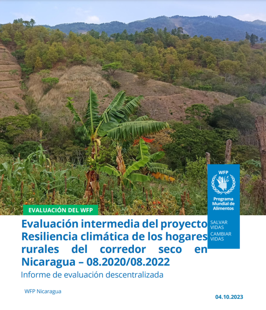 Evaluación intermedia del proyecto Resiliencia climática de los hogares rurales del corredor seco en Nicaragua - 08.2020/02.2022