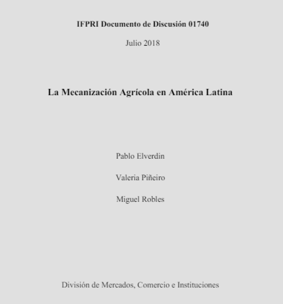 Agricultural Mechanization in Latin America