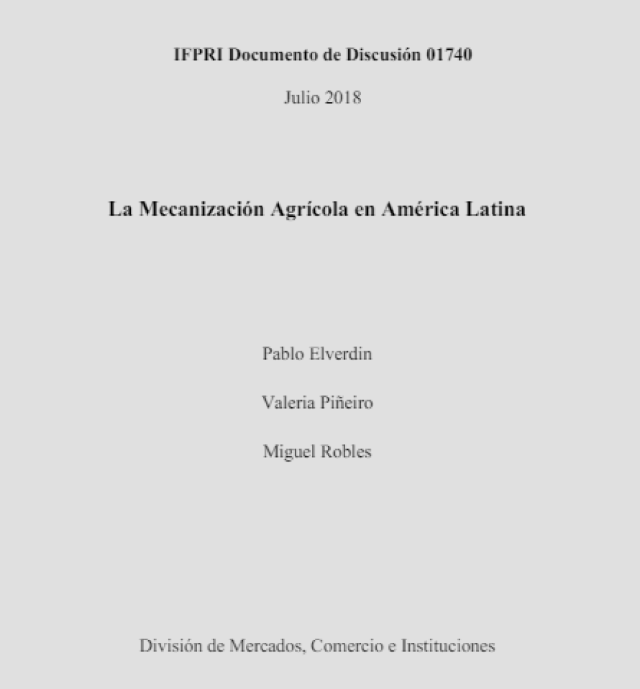 La Mecanización Agrícola en América Latina