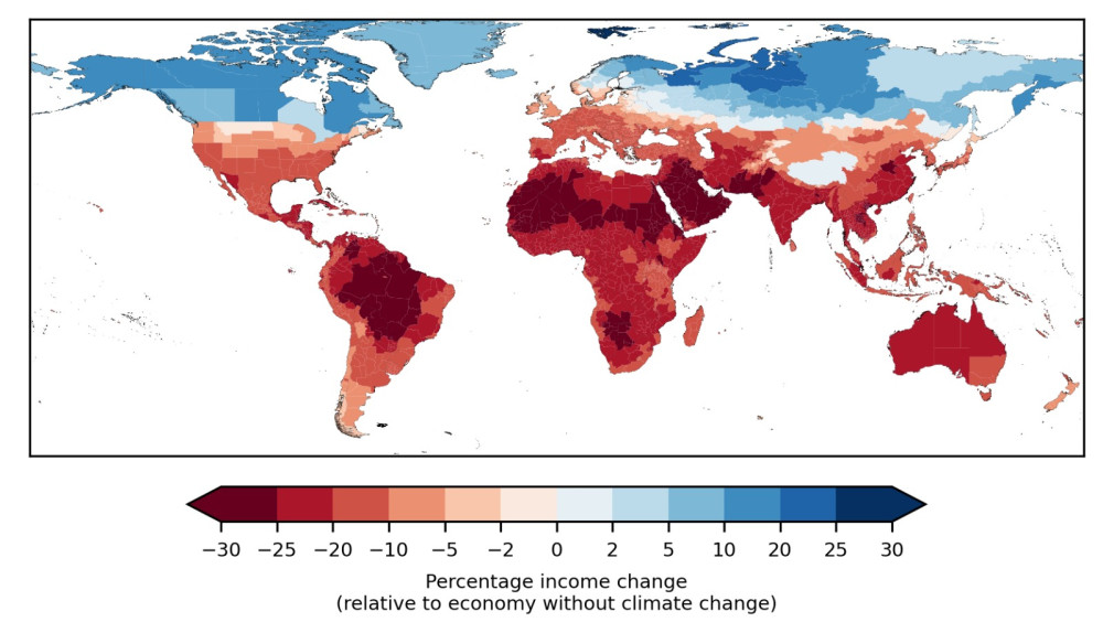 The economic commitment of climate change