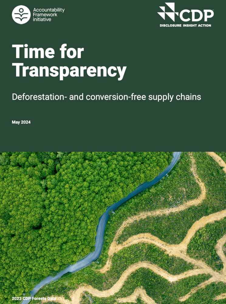 La hora de la transparencia: Cadenas de suministro libres de deforestación y conversión