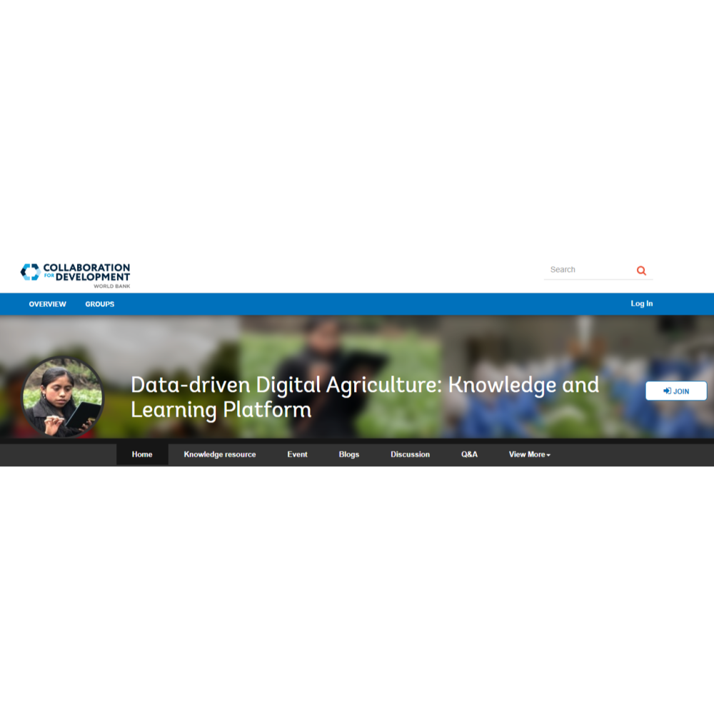 Data-driven digital agriculture: knowledge and learning platform