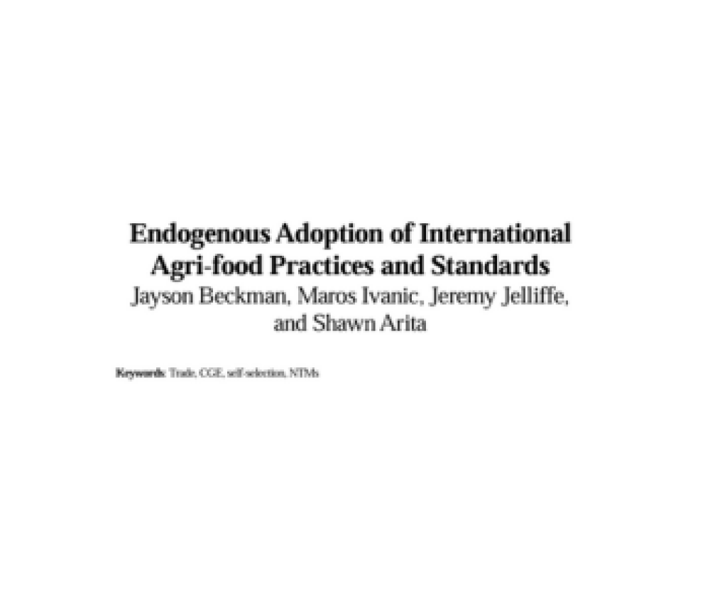 Endogenous Adoption of International Agri-food Practices and Standards