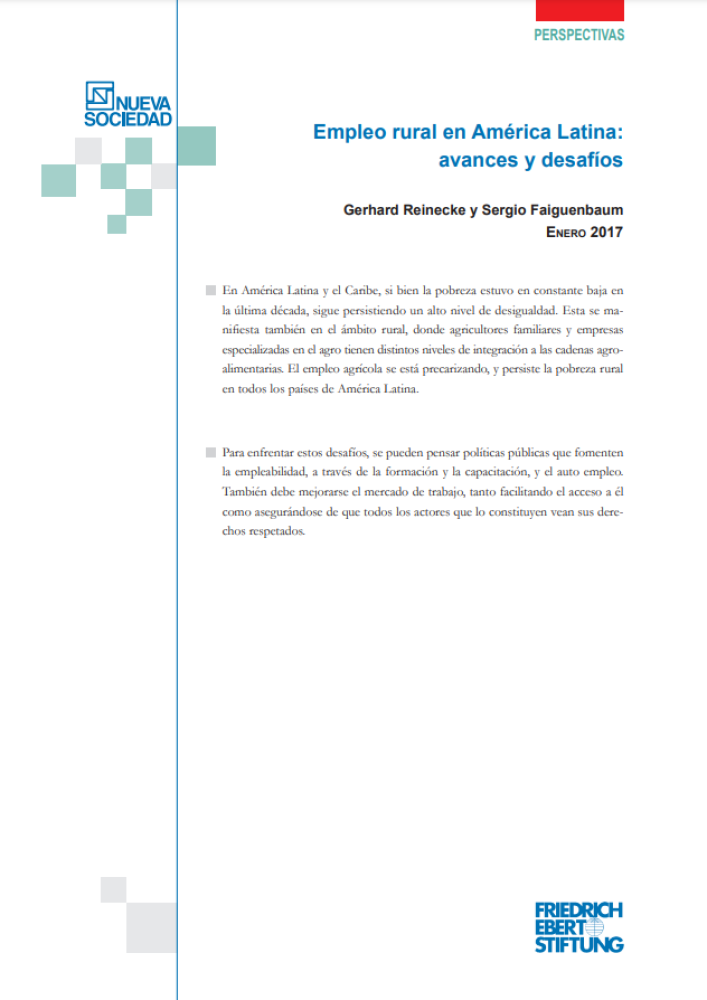 Rural employment in Latin America: progress and challenges