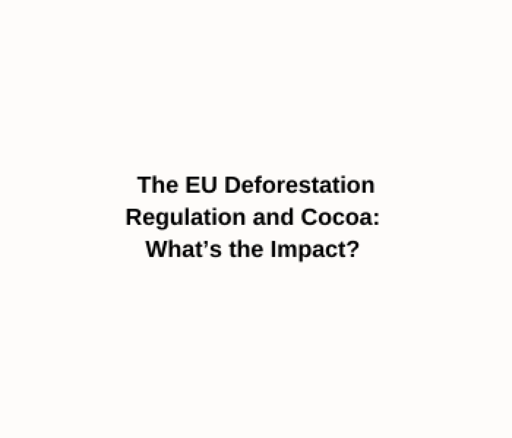 The EU Deforestation Regulation and Cocoa: What’s the Impact?